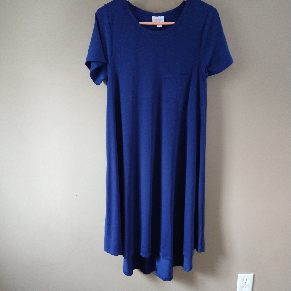 LULAROE BLUE CARLY - SIZE XS
